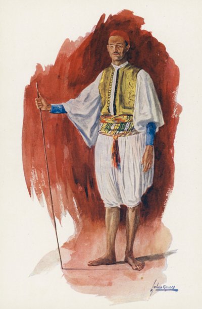 Menschen in Ägypten: Laufender Sais von Lance Thackeray