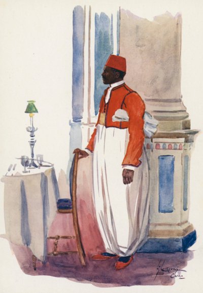 Menschen in Ägypten: Kellner, Shepheard