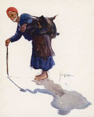 Menschen aus Ägypten: Wasserträger, Sakka von Lance Thackeray