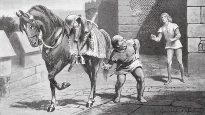 Seine Mutter schickte Gareth ein schönes Pferd und eine Rüstung von Lancelot Speed