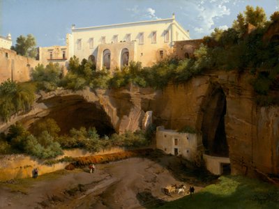 Blick auf eine Villa, Pizzofalcone, Neapel, um 1819 von Lancelot Theodore Turpin de Crisse