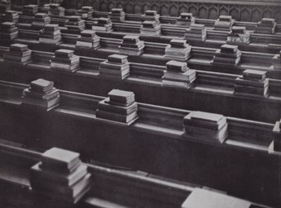 Bücher in der Kapelle, Eton von Laszlo Moholy Nagy