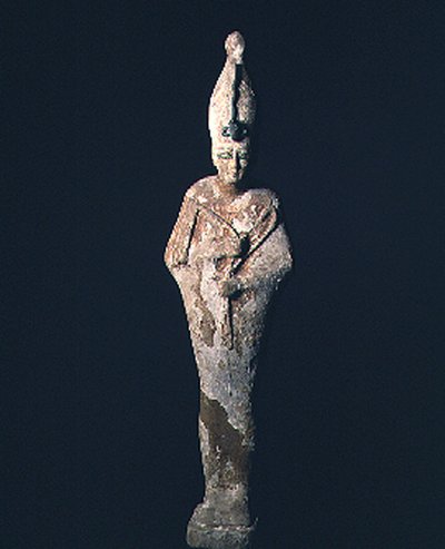 Mit Gesso bedeckte Holzfigur des Osiris, Saite-Periode, 664-525 v. Chr. von Late Period Egyptian