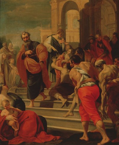 St. Peter heilt die Kranken mit seinem Schatten von Laurent de la Hyre