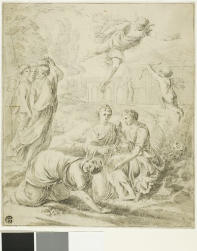 Studie für Merkur und Herse von Laurent de la Hyre