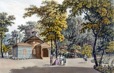Die Einsiedelei im Garten des Kaiserpalastes von Laxenburg, Österreich, um 1790 von Laurenz Janscha