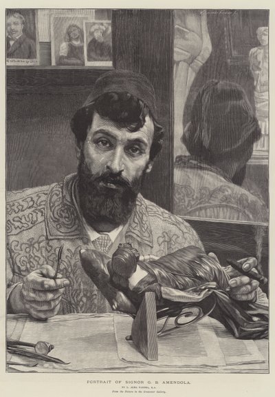 Porträt von Signor G B Amendola von Lawrence Alma Tadema