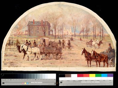 Die Ogden-Residenz nach dem Brand von 1871 von Lawrence Carmichael Earle