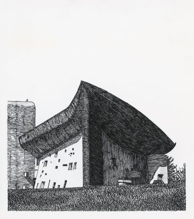 Kapelle Notre Dame du Haut in Ronchamp von Le Corbusier (1887 1965)