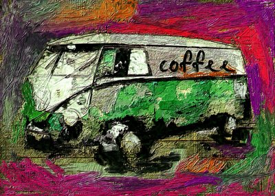 Vintage Kaffee Van von Lembayung senja studio [Vintage Poster]