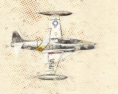 Vintage Jet Blueprint von Lembayung senja studio [Vintage Poster]