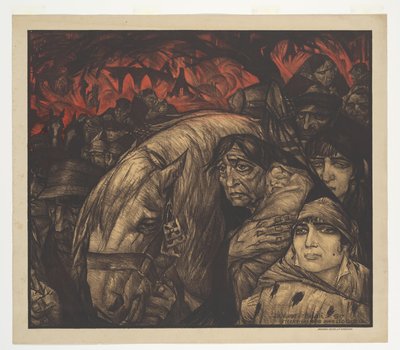 Die Flucht aus Belgien von Leo Gestel (signed by artist)