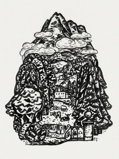Berglandschaft (ca. 1891–1941) von Leo Gestel