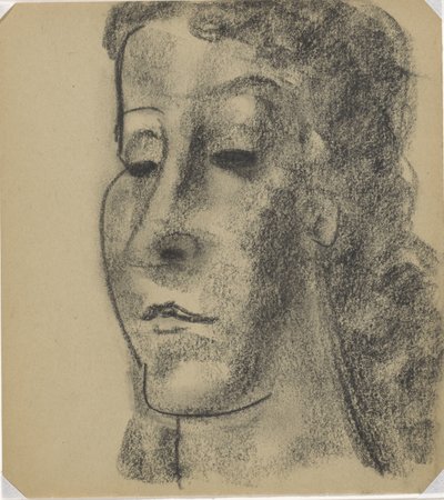 Porträt einer Frau, dreiviertel nach links von Leo Gestel