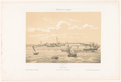 Blick auf den Hafeneingang von Lorient von Leon Auguste Asselineau