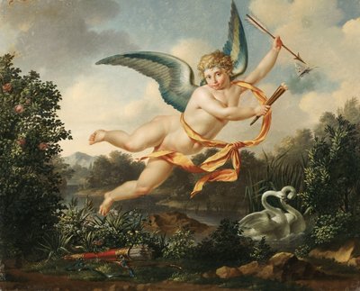 Allegorien der Liebe - Amor mit Fackel und Pfeil, 1803 von Leon Bakst