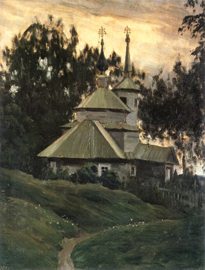 Kirche auf dem Land von Leon Bakst