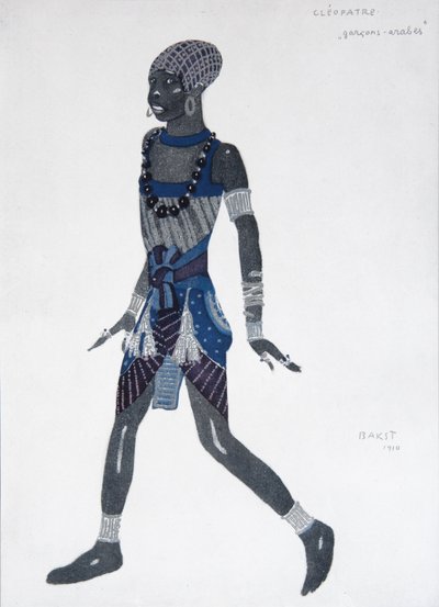 Kostümdesign für das Ballett Cleopatra, 1909 von Leon Bakst
