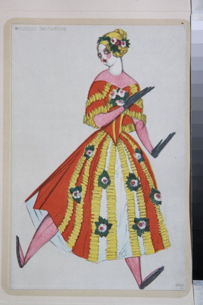 Kostüm für das Ballett "La Boutique Fantasque" unter der Regie von Gioachino Rossini von Leon Bakst