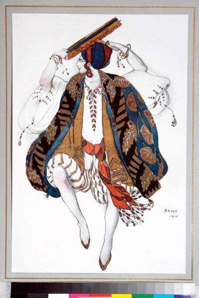 Ballets russes: Jüdische Tänzerin Kostüm für das Ballett Kleopatra von Leon Bakst