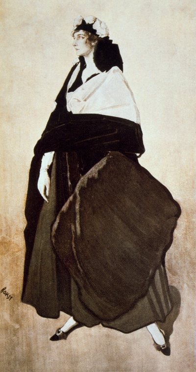 Porträt der Balletttänzerin und Mäzenin Ida Rubinstein, 1921 von Leon Bakst