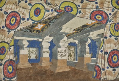Bühnenbild für die Revue Aladin oder die Wunderlampe von Leon Bakst