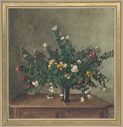 Strauß kleiner Chrysanthemen von Léon Bonvin