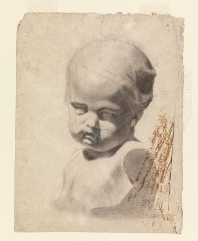 Studie einer Büste eines Kindes (von einem Gipsabguss) von Leon Dabo