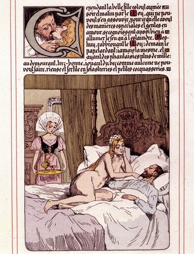 Illustration des Romans „La Mye du Roy“ von Honoré de Balzac von Leon Lebegue