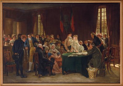 Die Hochzeit während des Ersten Kaiserreichs, von Dansaert, Leon Marie Constant von Leon Marie Constant Dansaert