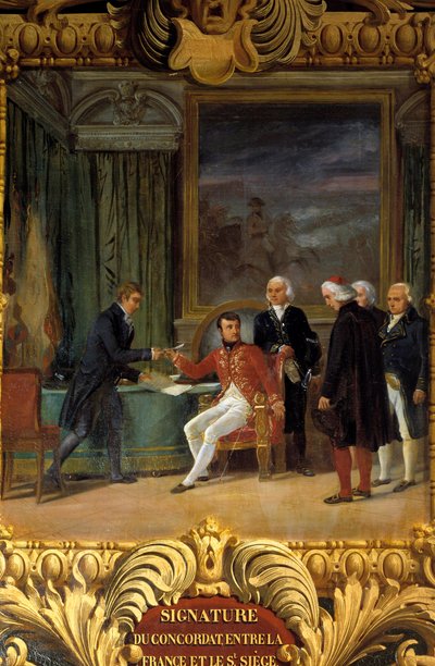 Unterzeichnung des Konkordats zwischen Frankreich und dem Heiligen Stuhl, 16. Juli von Leon de Lestang Parade