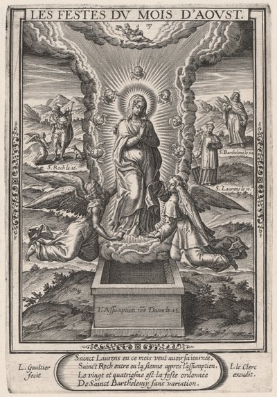 Die Feste des Monats August (Mariä Himmelfahrt) von Leonard Gaultier