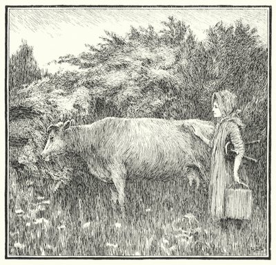 Kuschelige Kuh, lass deine Milch herunter von Leonard Leslie Brooke