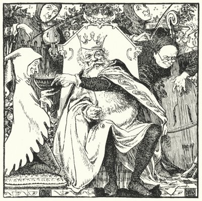 Alter König Cole (Gravur) von Leonard Leslie Brooke