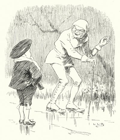 Ein nebliger, feuchter Morgen, als das Wetter bewölkt war von Leonard Leslie Brooke
