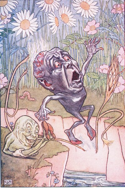 Der Strohhalm, die Kohle und die Bohne, 1920er von Leonard Leslie Brooke