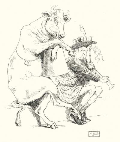 Es war ein Dudelsackpfeifer, er hatte eine Kuh von Leonard Leslie Brooke