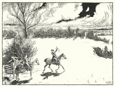 Es waren drei fröhliche Waliser (Gravur) von Leonard Leslie Brooke