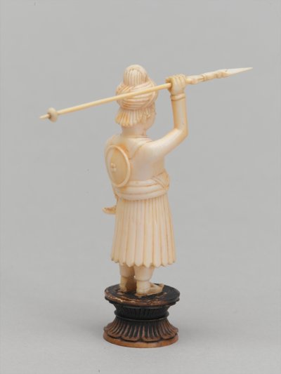 Schwarzer Bauer, Schachfigur, Indien, um 1820 von Leonard Wells Volk