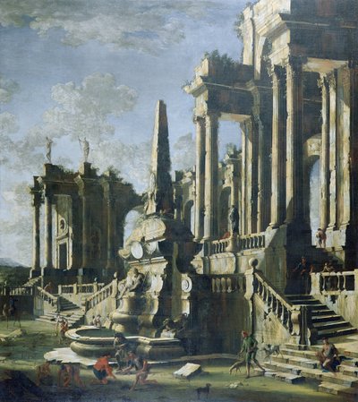 Imaginäre Ruinen von Leonardo Coccorante