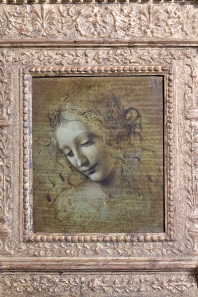 Kopf einer Frau, genannt "la scapigliata", ca. 1492-1501 von Leonardo da Vinci