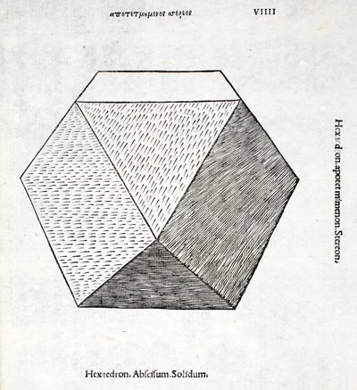 Hexaedron abscisum solidum, Illustration aus 