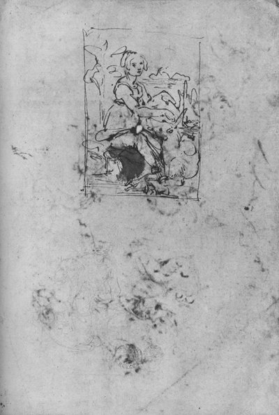 Jungfrau mit Einhorn, ca. 1478-1480, 1945 von Leonardo da Vinci