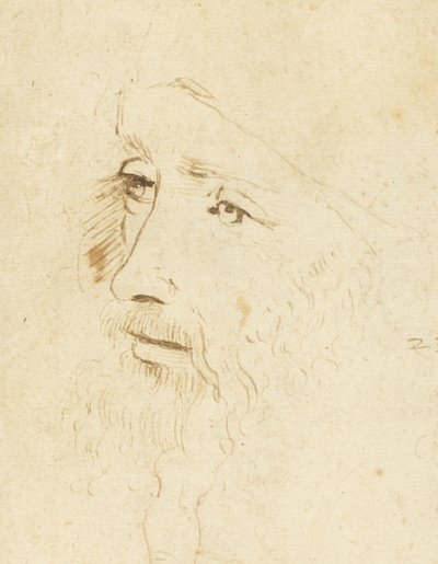 Porträt von Leonardo da Vinci, ca. 1518 von Leonardo da Vinci,