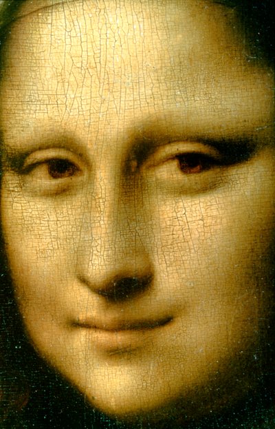 Porträt der Mona Lisa (Detail), 1503-1506 von Leonardo da Vinci