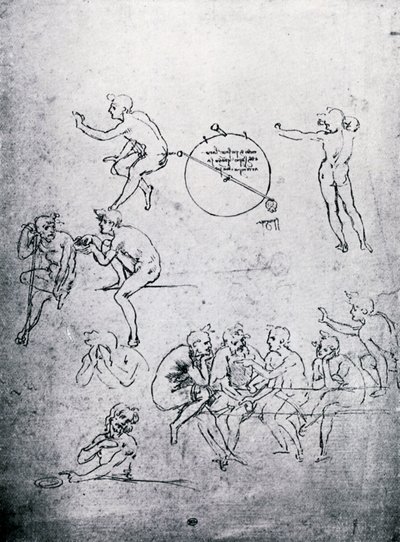 Studien für die Anbetung der Könige und das letzte Abendmahl, 15. Jahrhundert 1930 von Leonardo da Vinci