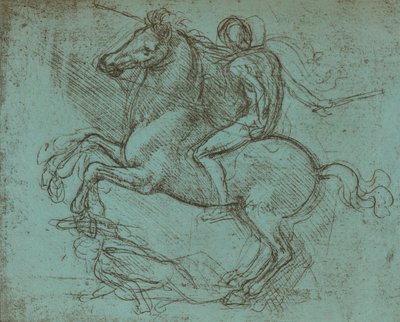 Studie für das Sforza-Denkmal, um 1482-um 1499, 1883 von Leonardo da Vinci