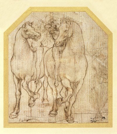 Studie von Pferden und Reitern, ca. 1480 von Leonardo da Vinci