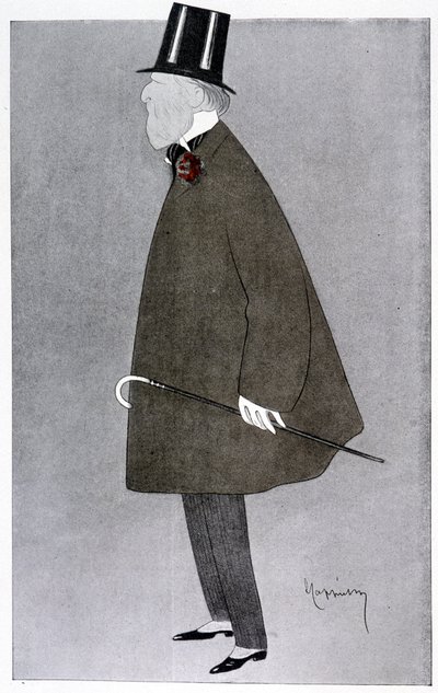 Komisches Porträt von Jacques Doucet in Fantasio von Leonetto Cappiello