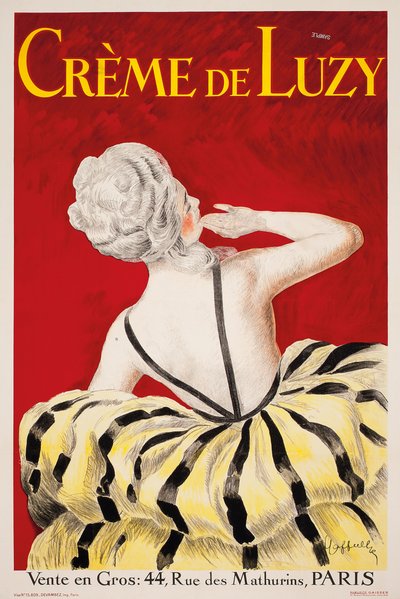 „Creme de Luzy“, ein Werbeplakat für die Pariser Kosmetikfirma Luzy, 1919 von Leonetto Cappiello